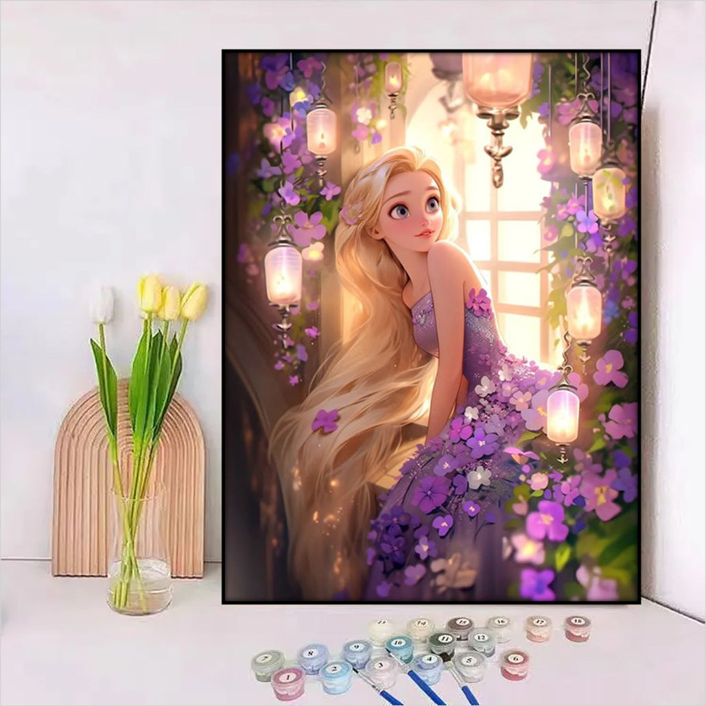 Disney-Inspiriertes DIY Malen nach Zahlen Leinwand-Kit Brehn