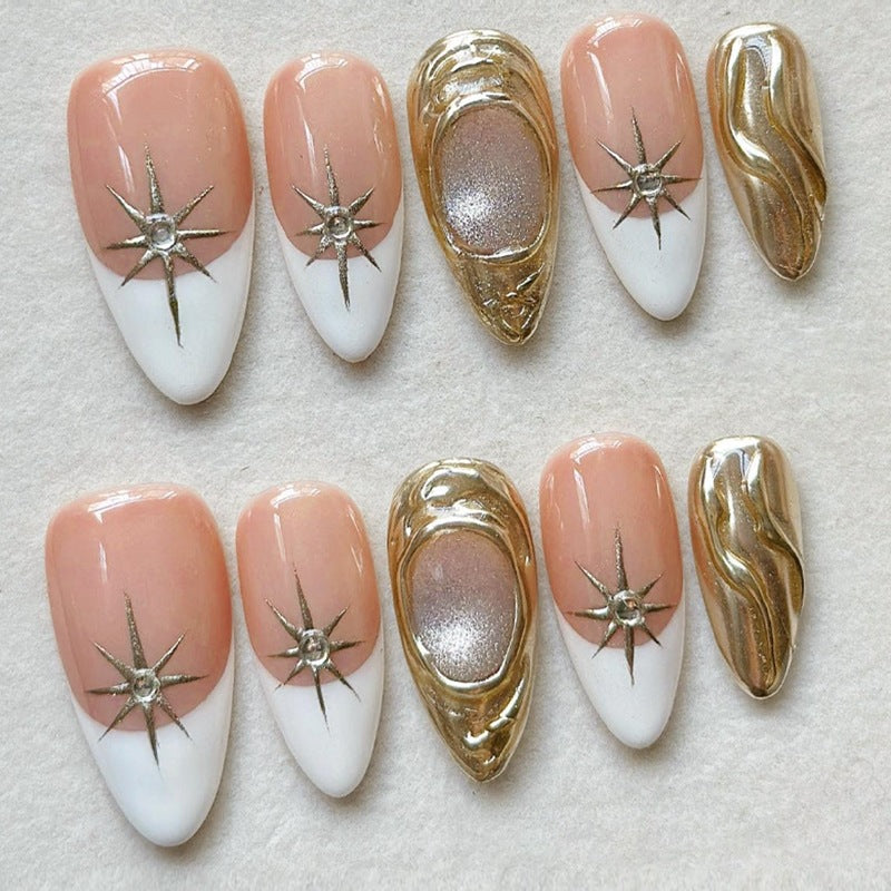 Kunstnagelset mit luxuriösen Blumendekoren Brehn