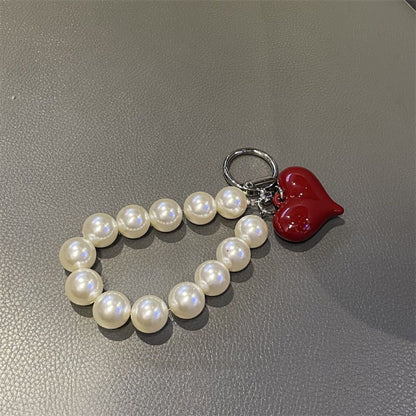 Eleganter Perlen Charm Schlüsselanhänger Brehn