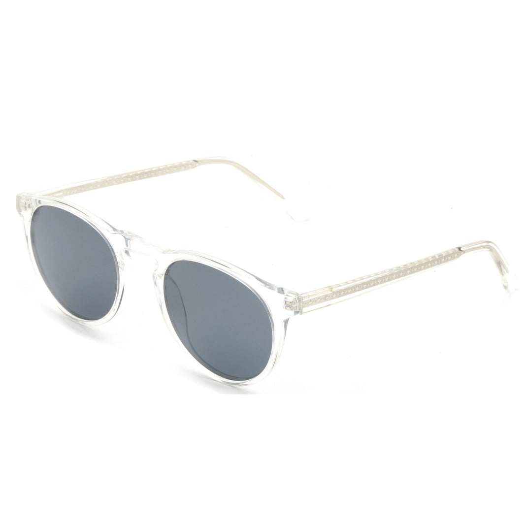 Damen umfangreiche Sonnenbrille mit transparentem Rahmen Brehn