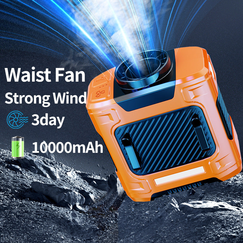 Unisex Tragbarer TaillenvFan mit leistungsstarkem Wind Brehn