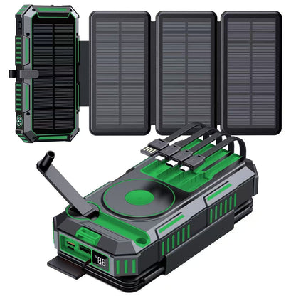 Solar Powerbank mit Kabelloser Ladefunktion Von Brehn