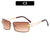 Moderne quadratische Schildbrille
