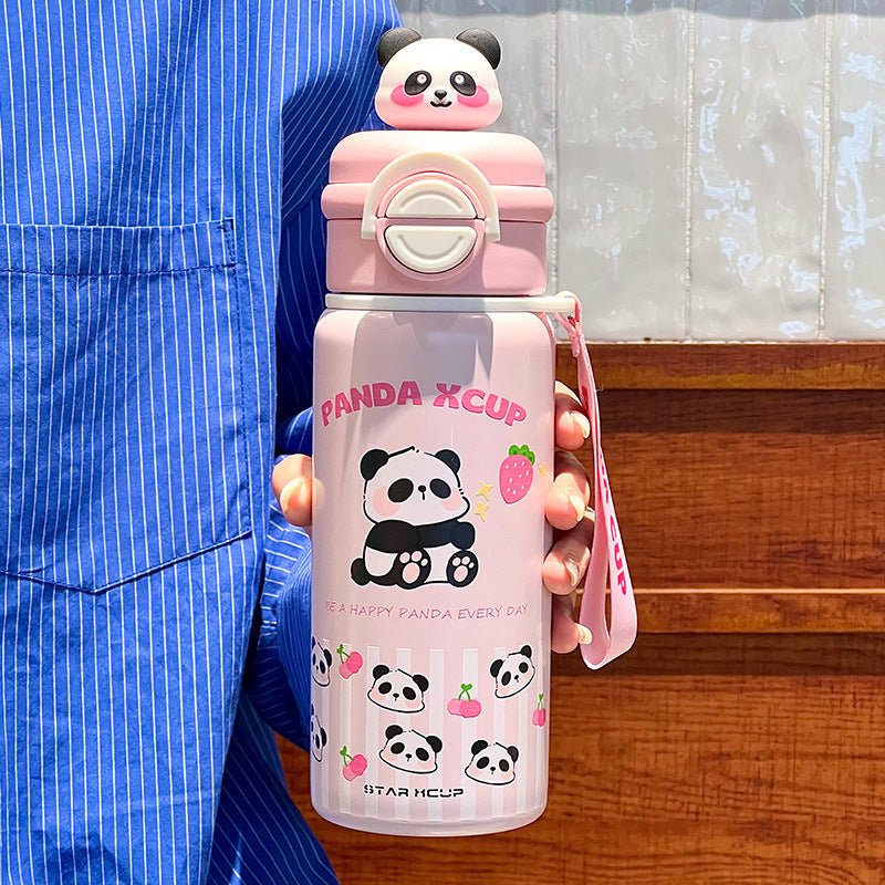 Damen Isoliertrinkflasche mit kreativem Panda-Design Brehn
