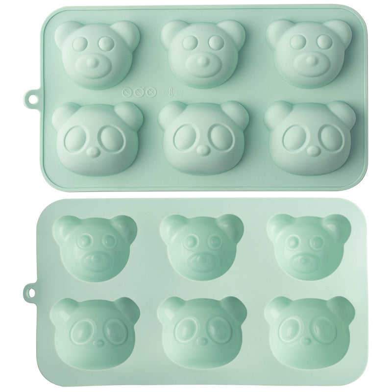 Silikon-Eiswürfelform mit Niedlichem Bärenkopf-Design Brehn