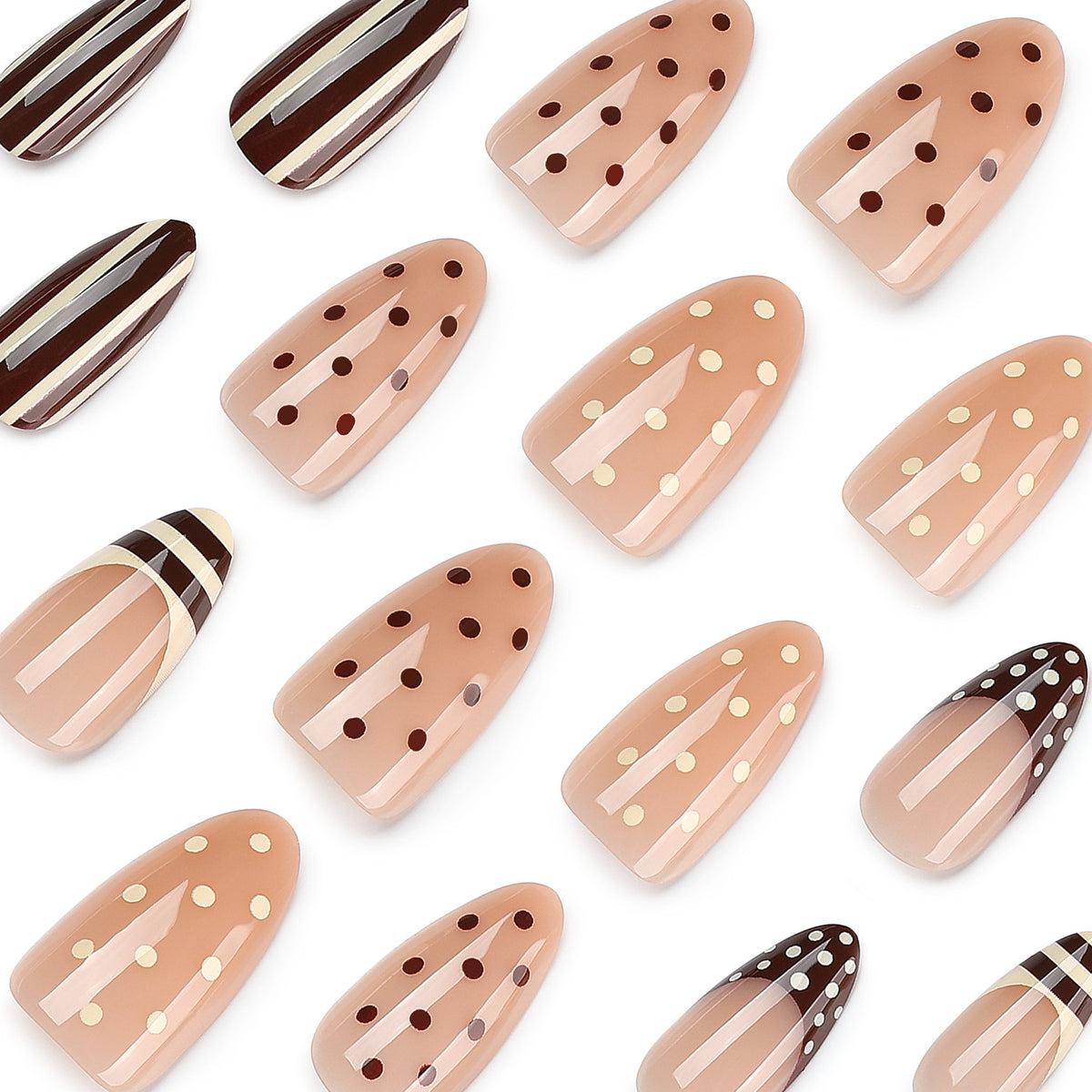 Kunstvolle Nagelkunst mit geometrischen Motiven Brehn