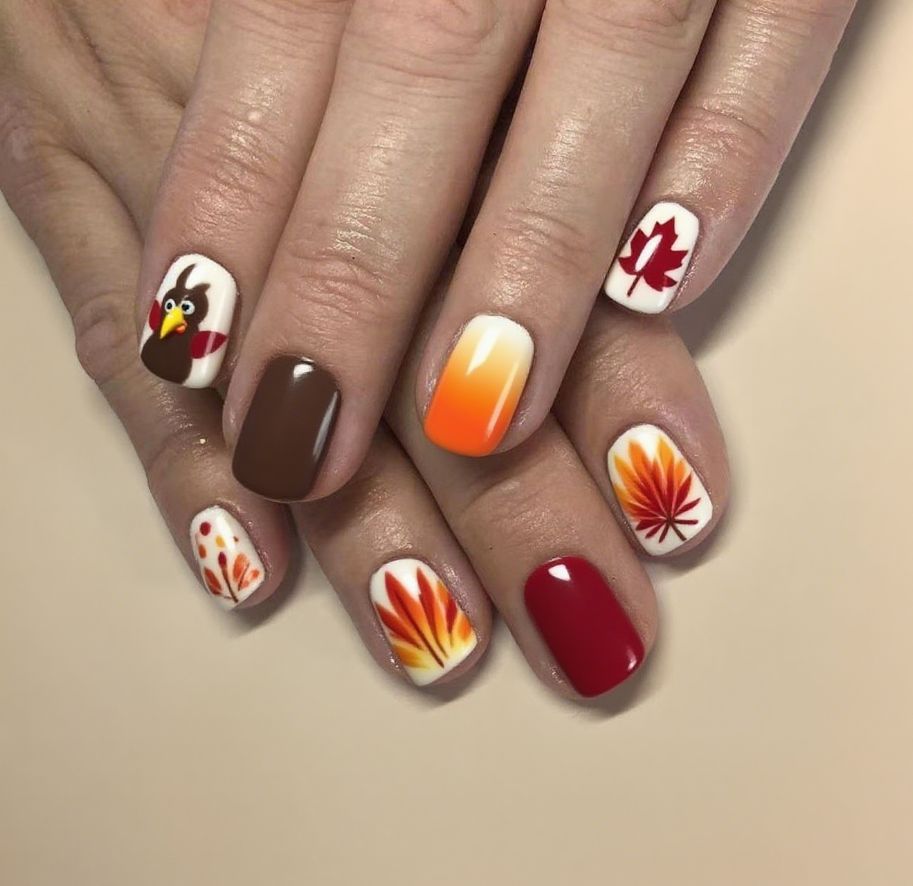 Festliches Thanksgiving Nagelkunst-Kit Brehn