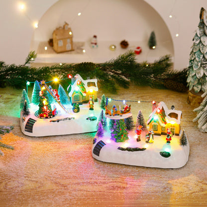 Einkaufszentrum Weihnachtsdorf mit Leuchtenden Figuren Brehn