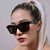 Damen Modische Sonnenbrille im modernen geometrischen Design Brehn