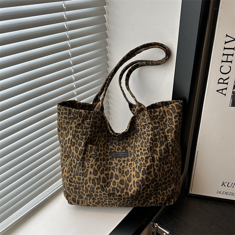 Umweltfreundliche wiederverwendbare Leopardentierdruck-Tasche Brehn