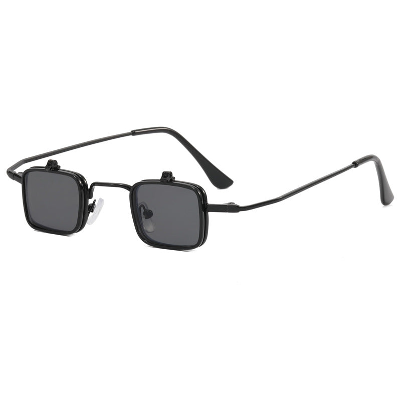 Damen Designer-Sonnenbrille mit quadratischem Metallrahmen Brehn