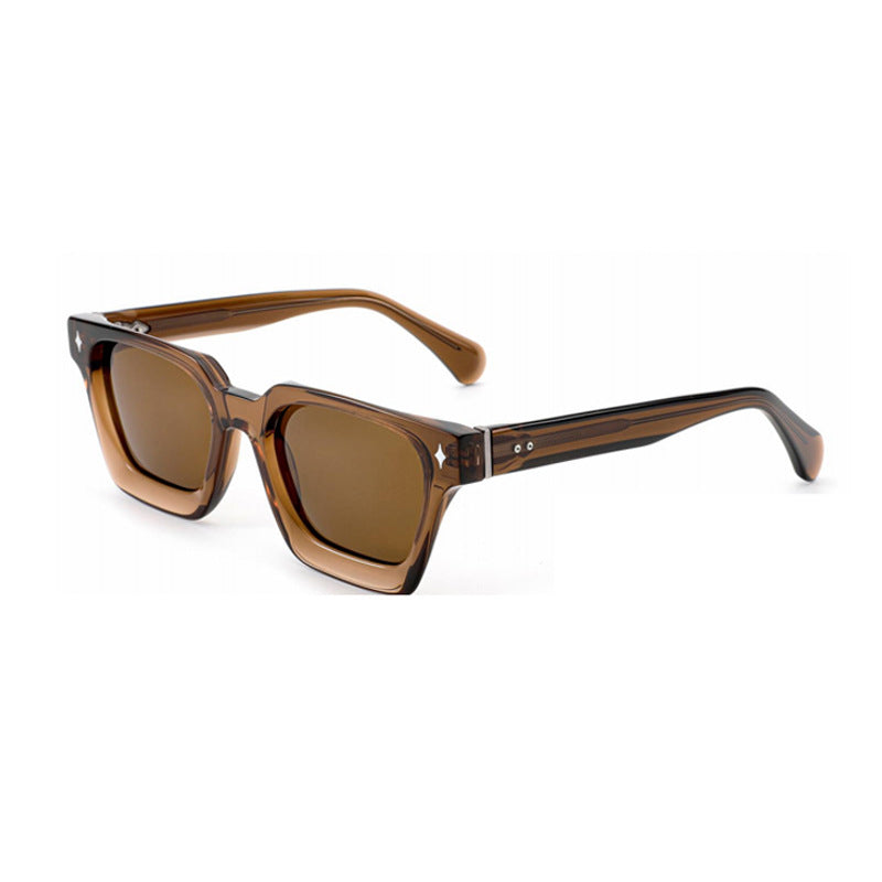 Damen Sonnenbrille im modernen Design mit breitem Rahmen und hochwertigem UV-Schutz Brehn