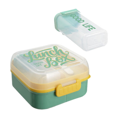 Multifunktionale Lunchbox mit integriertem Besteck
