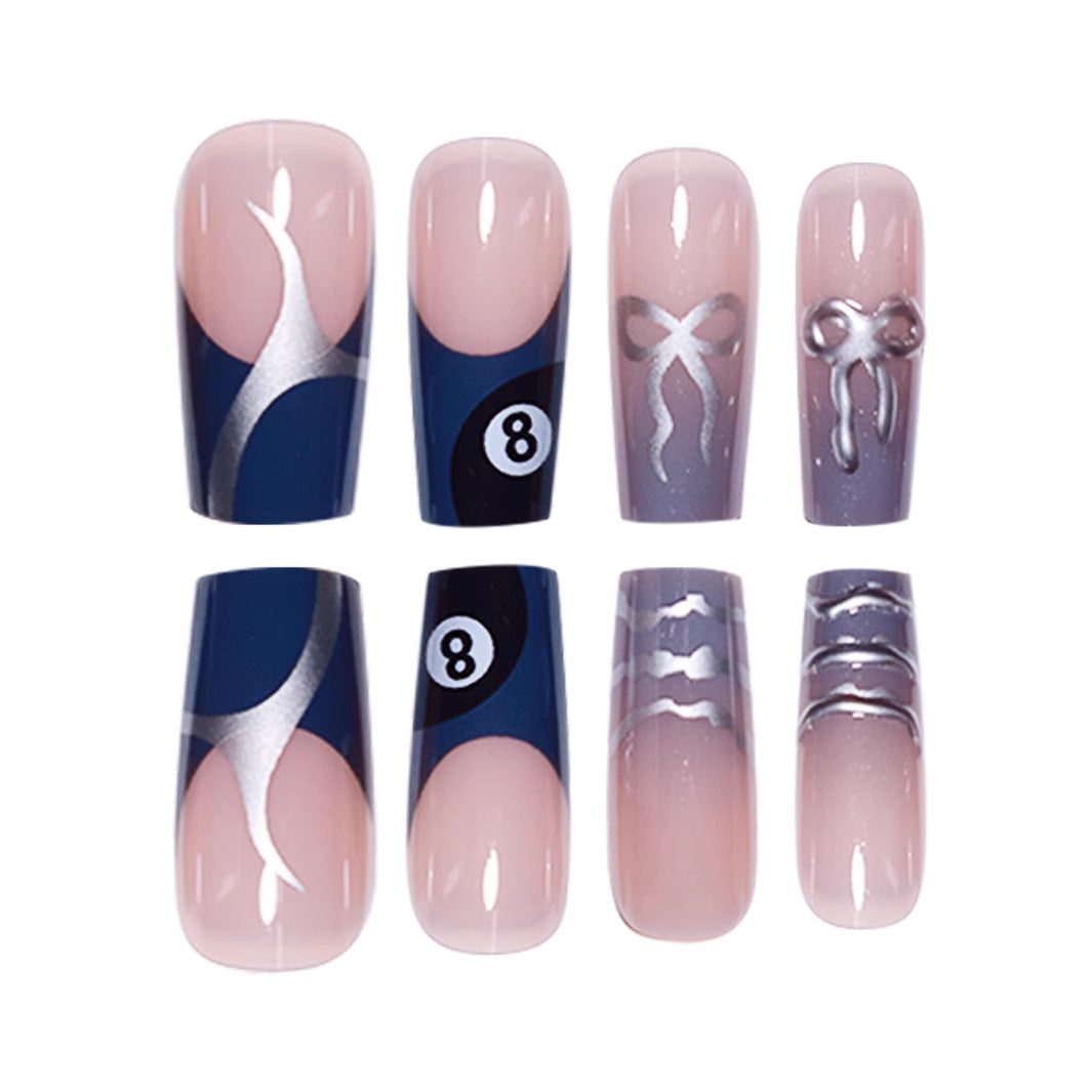 Künstlerisch gemusterte Druck-Nagelkunst Brehn
