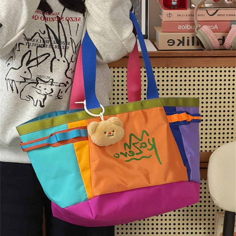 Bunte Canvas Strandtasche Brehn