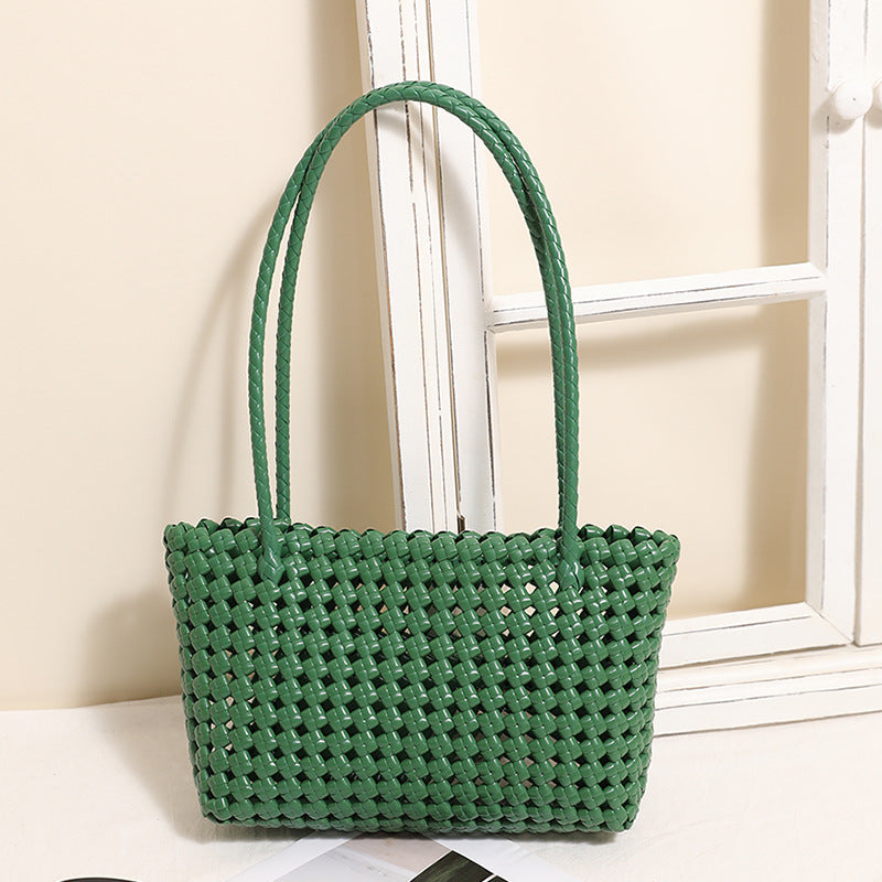 Geflochtene Strandtasche mit Praktischem Faltmechanismus Brehn