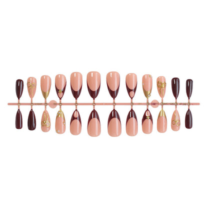Premium Press-On-Nagelset mit glamourösen artikulierten Designs Brehn
