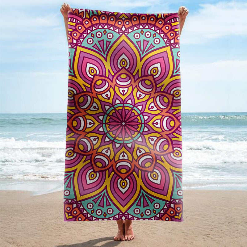 Strandhandtuch mit kunstvollem Mandala-Design Brehn