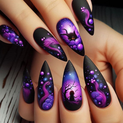 Fantasy-inspirierten Stiletto-Nagelart-Erweiterungen Brehn