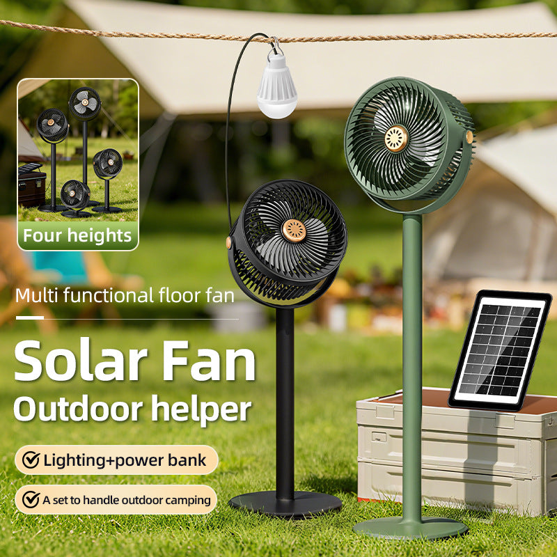 Unisex Solar-Betrieb Multi-Funktions Bodenventilator Brehn