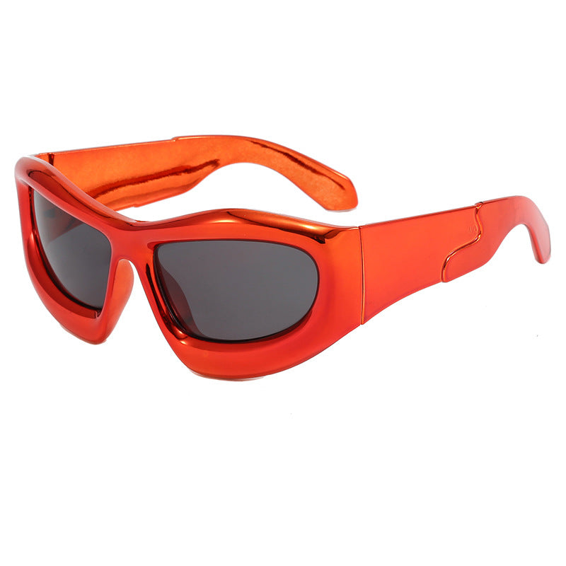 Damen Sportliche Sonnenbrille mit robustem, geometrischem Rahmendesign Brehn