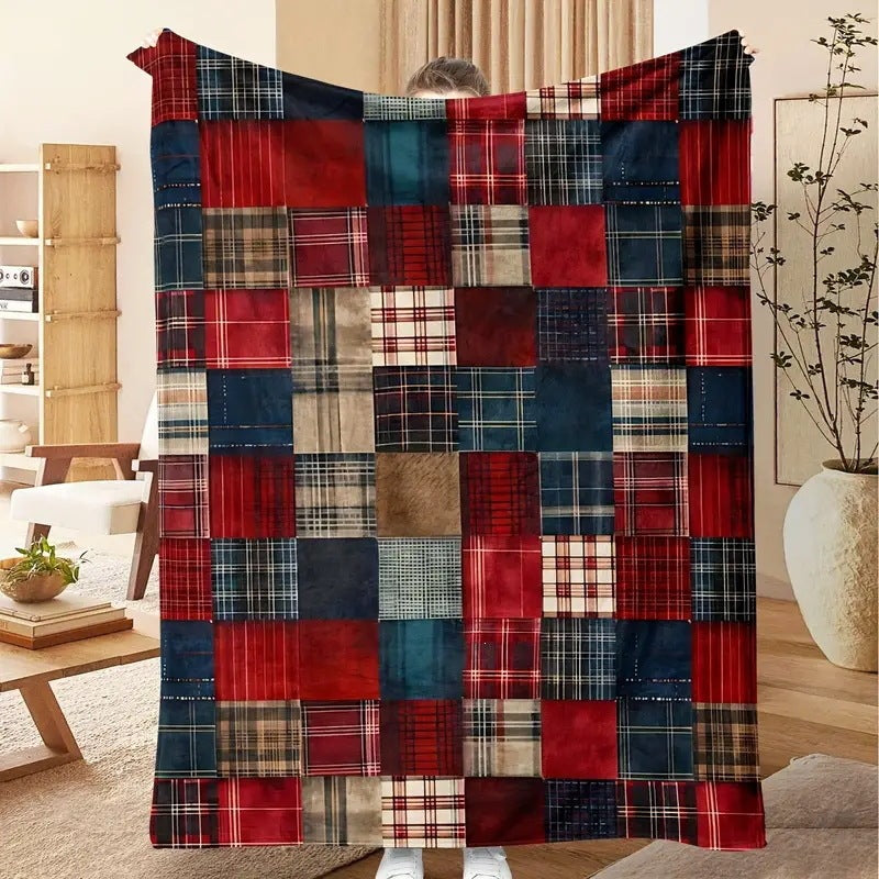 Urlaubsbedingte Fleece-Wurfdecke