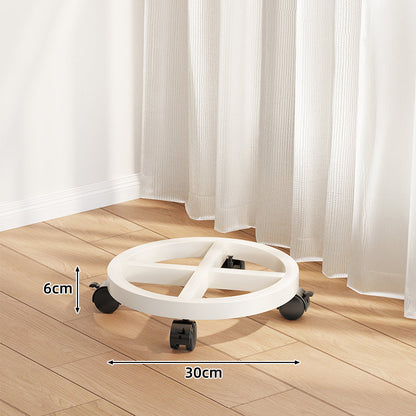 Niedrigprofilierter runder Blumentopf-Dolly mit 360° drehbaren Rollen