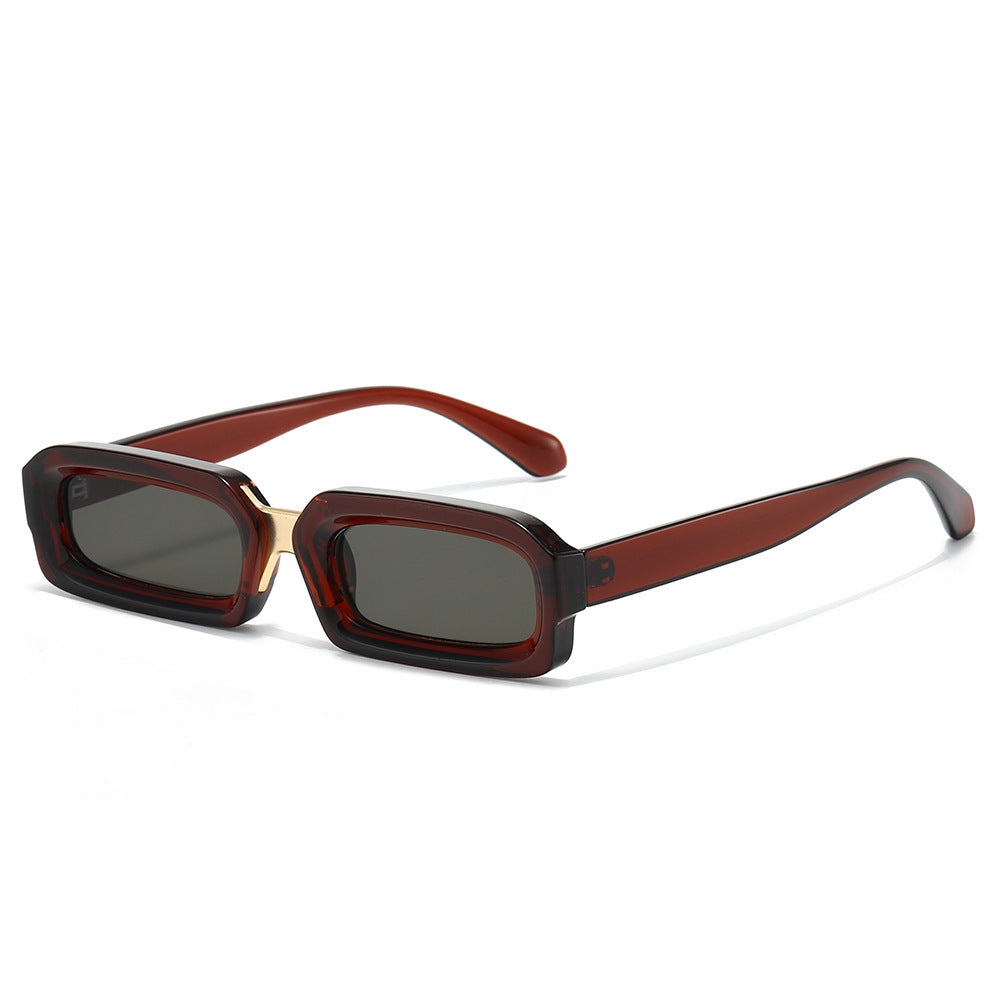Schlanke rechteckige Rahmen-Sonnenbrille Brehn