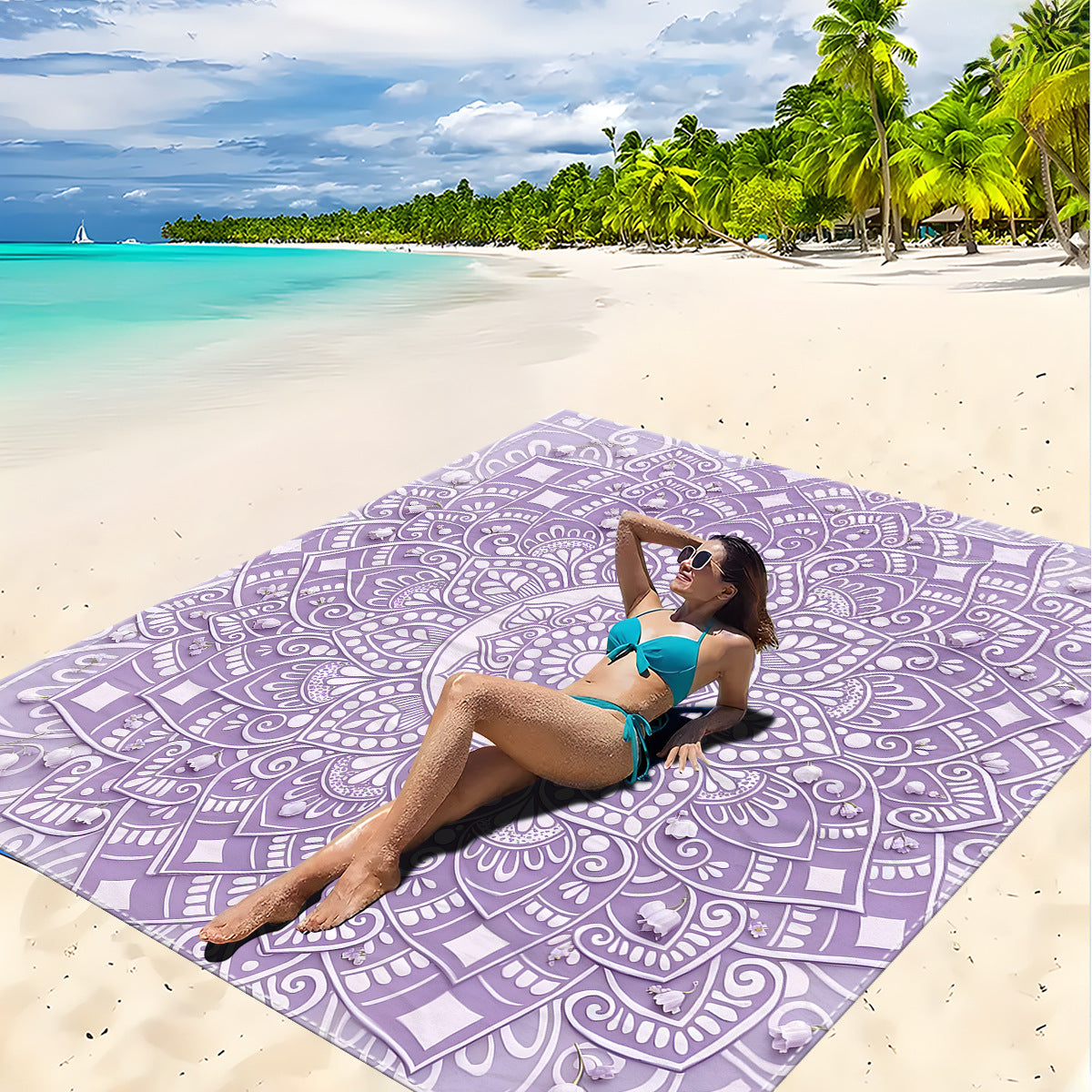 Mandala Design Strandmatte Brehn