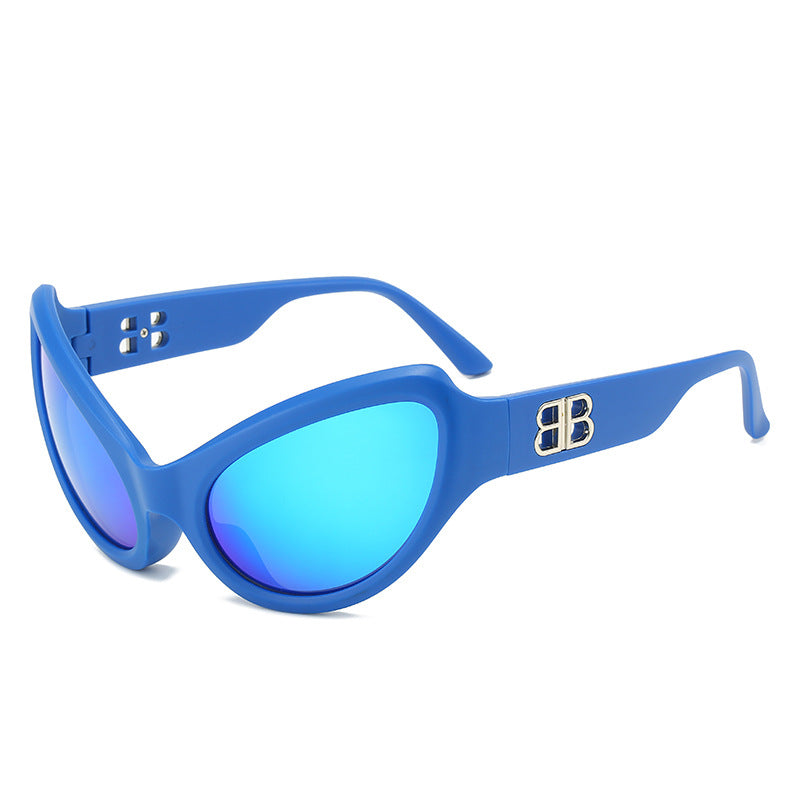 Damen elegante Cat-Eye Sonnenbrille mit hochwertigen UV-Schutzgläsern Brehn
