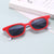 Damen moderne Rechteck-Sonnenbrille Brehn