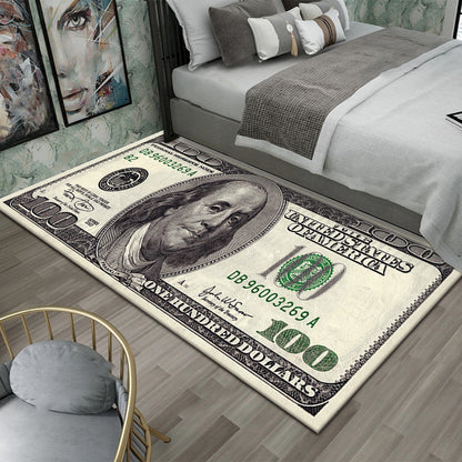 Dollar-Themen dekorativer Teppich
