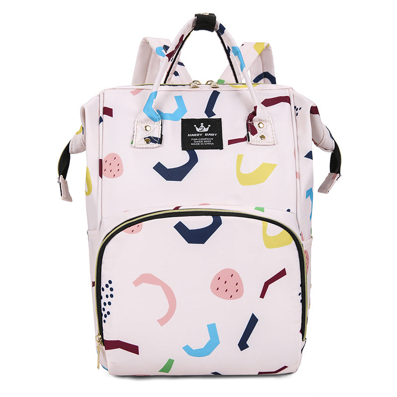 Stylische Baby-Pflege-Rucksack mit floralem Muster Brehn