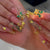 Dekorative Schmetterlings-Press-On-Nagelkunst Brehn