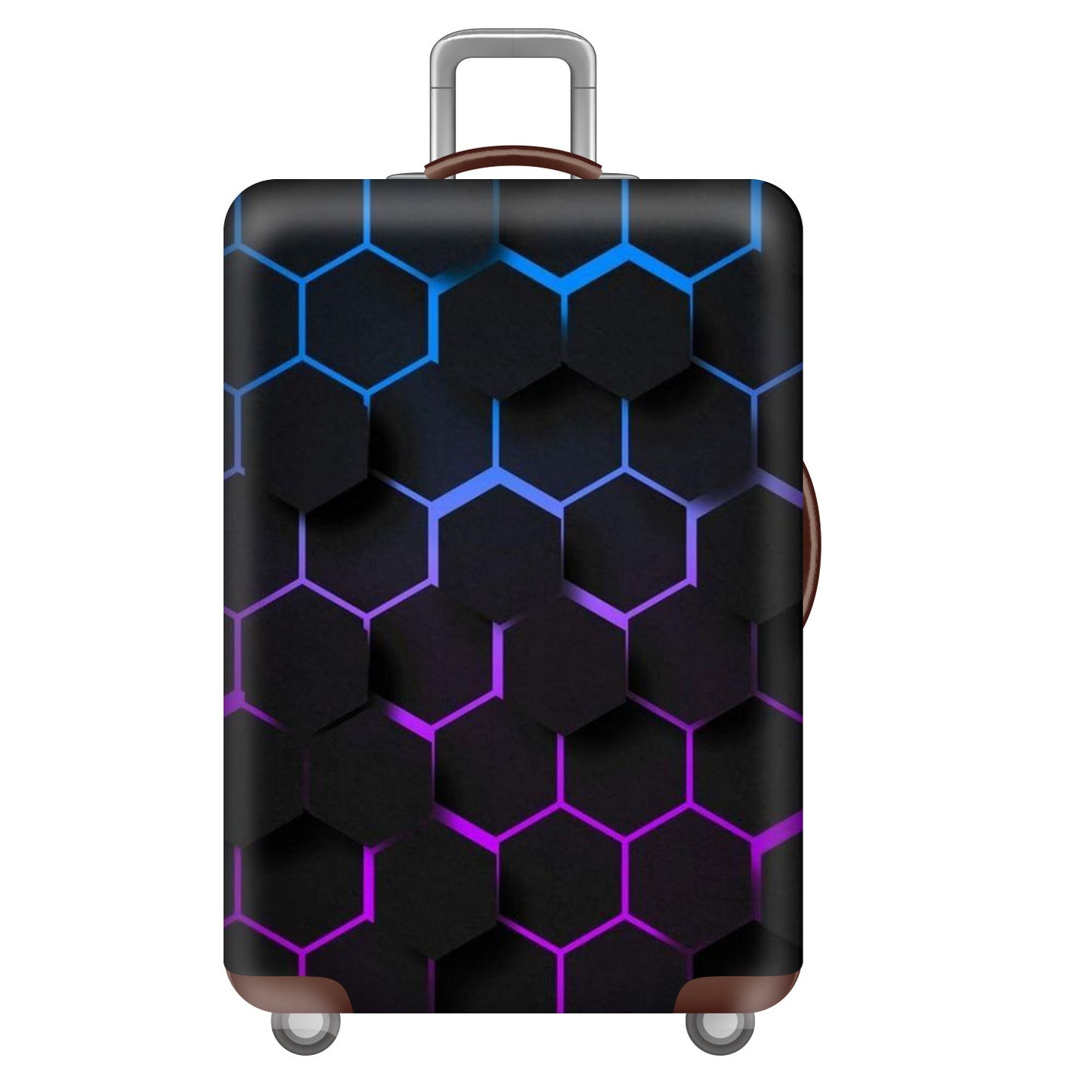 Unisex nan großer Hartschalenkoffer mit robustem Trolleygriff und elastischem Motivschutzcover Superhelden-Design Brehn