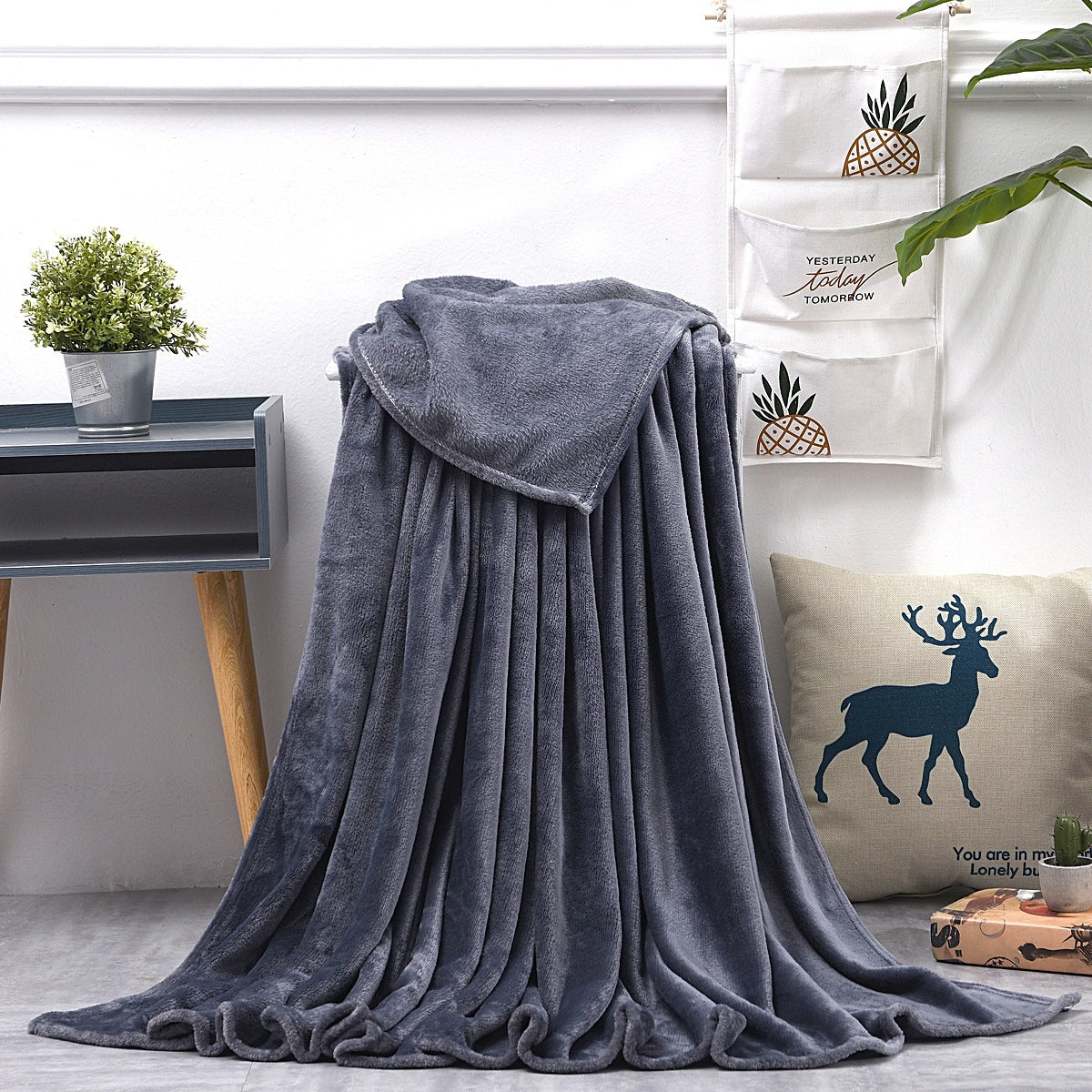 Plüsch übergroße Kapuzenfleece-Decke