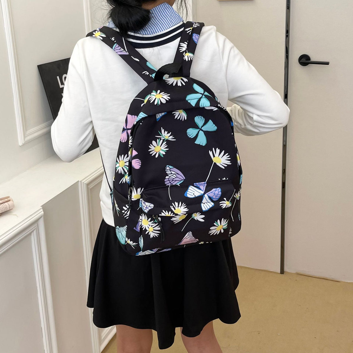 Blumenmuster Alltagsrucksack Brehn