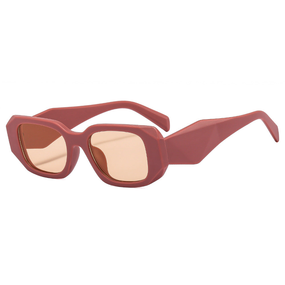 Damen Geometrische Retro-Sonnenbrille Brehn