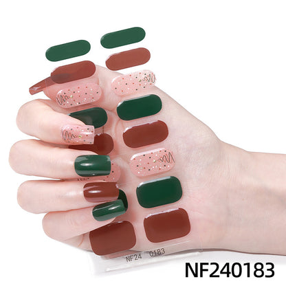 Festliche Nagelkunstaufkleber