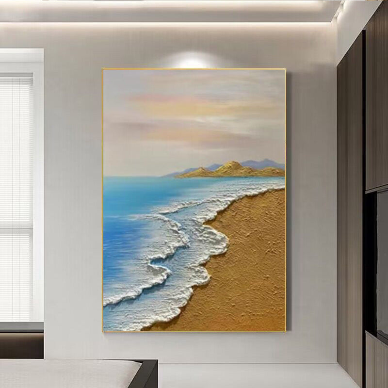 Küstenstrandlandschaft Leinwand Kunst
