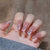 Premium Glitzerndes Press-On Nagelset Brehn