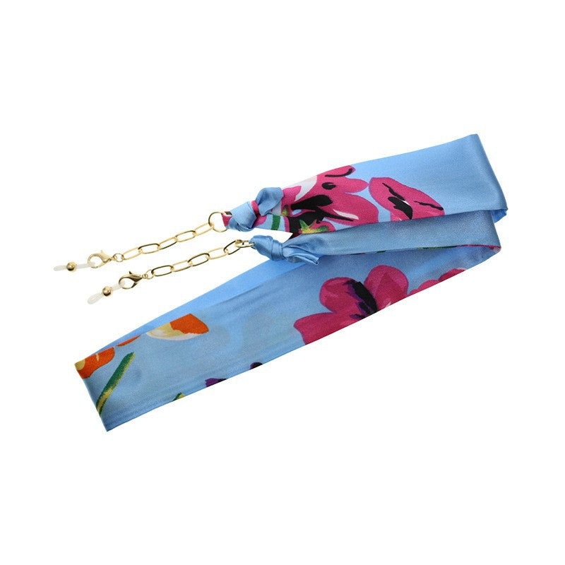 Florale Seidenbrille Kette Brehn