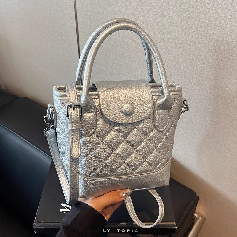 Gepolsterte Mini-Top-Handle-Handtasche Brehn