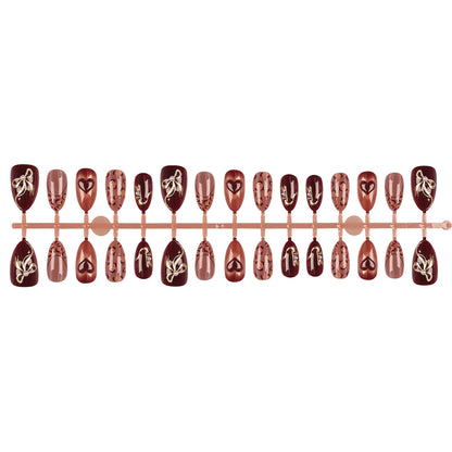 Dekoratives Elegantes Nagelkunst Set