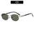 Klassischer Stil Stylische Ovalrahmen Sonnenbrille