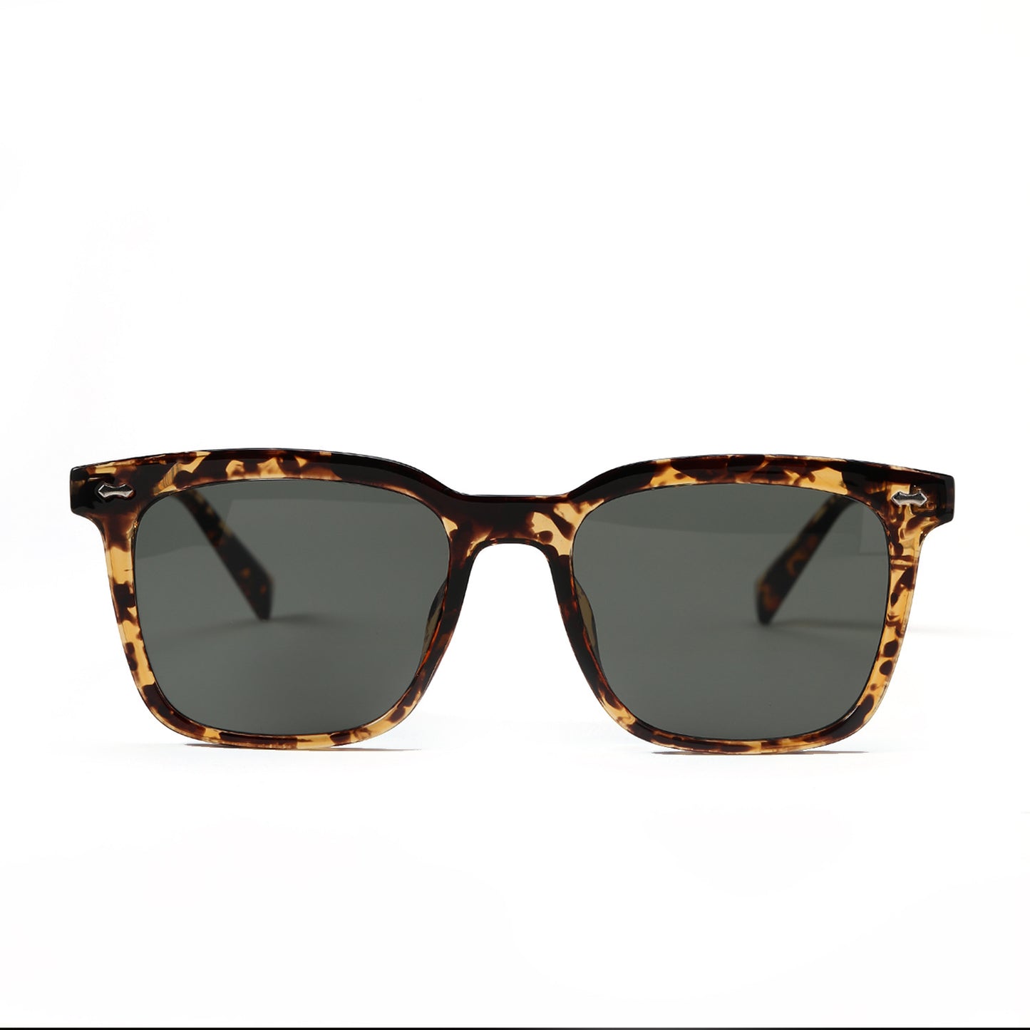 Damen quadratische Sonnenbrille mit elegantem Schildpatt-Rahmen Brehn