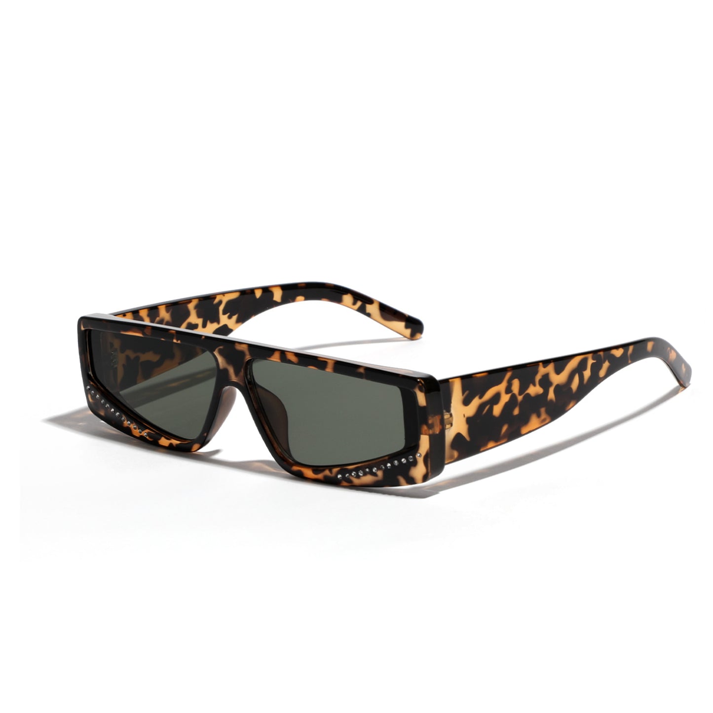 Damen oversized Sonnenbrille mit futuristischer Form und stylischen Verzierungen Brehn