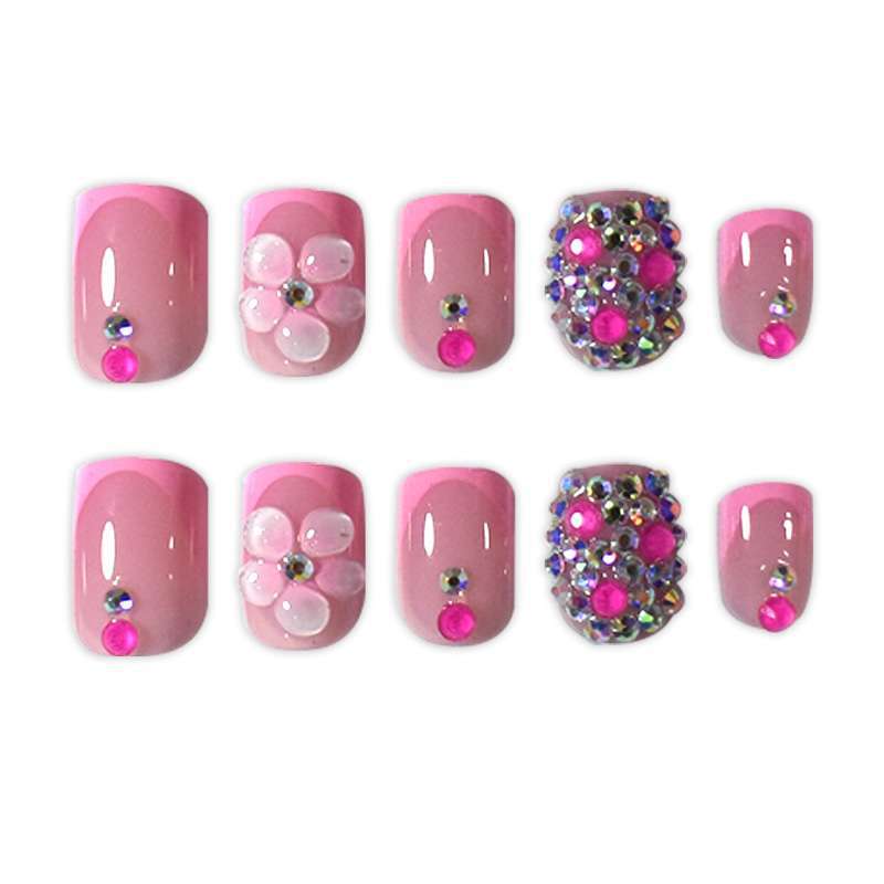 Dekorative 3D Blumen Druck-Nagelkunst Brehn