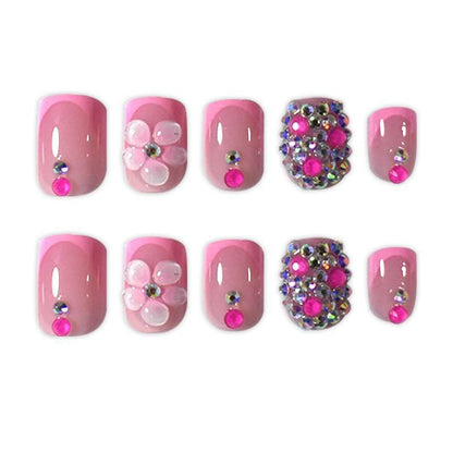 Dekorative 3D Blumen Druck-Nagelkunst Brehn