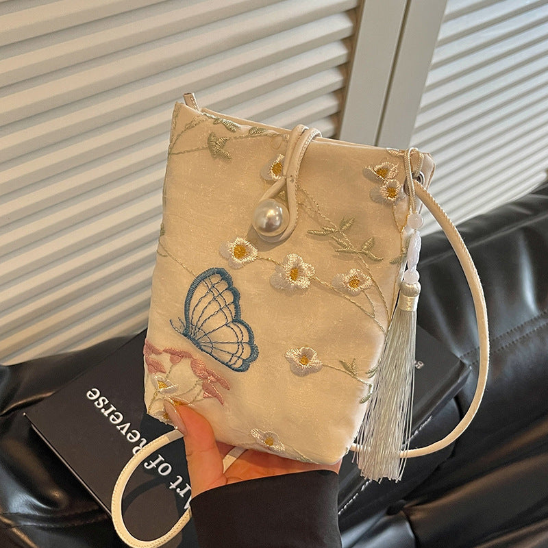 Elegante Bestickte Abendtasche